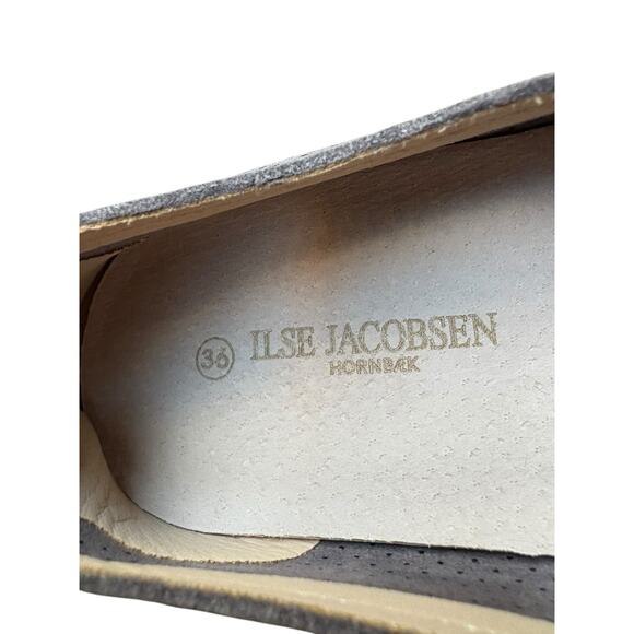 Ilse Jacobsen Dark Grey Tulip Perforated Slip on Sneaker EU36 / US6 - Picture 8 of 11